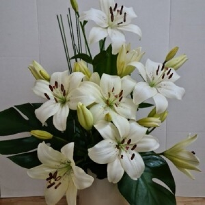 Ceramic Arrangement - An arrangement suitable for home, in a ceramic container.