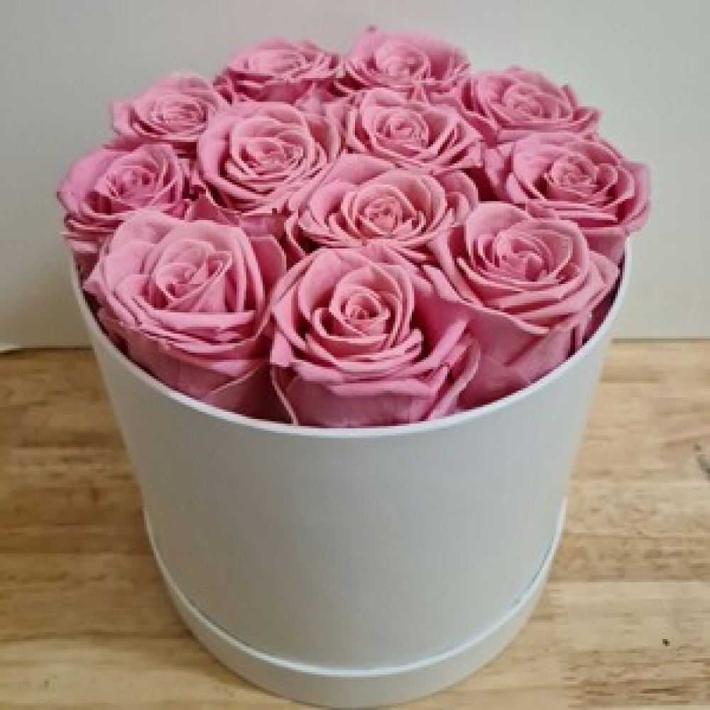 12 Preserved Pink Roses